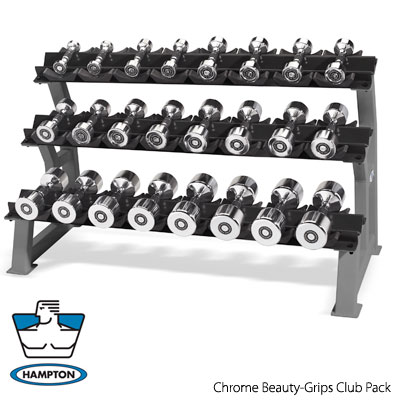 Hampton Chrome Beauty-Grips 3 Tier
