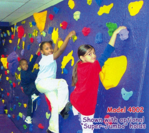 Jacobs Climbing Wall Model 4002 with optional Super-Jumbo holds