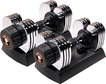 Stamina 50 lb Versa Bell II (chrome/pair)