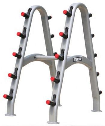 TKO Barbell Rack, Silver Metallic
