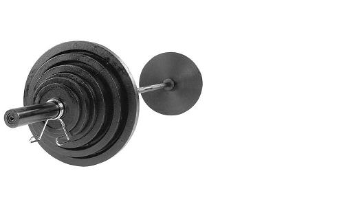 Body-Solid 300 lb Cast Olympic Plate Set (Black)