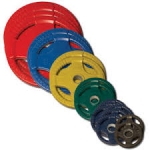 Body Solid 355 lb. Colored Rubber Grip Olympic Weight Set