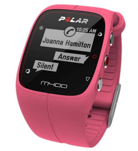 Polar M400 Pink GPS Running Watch with Heart Rate