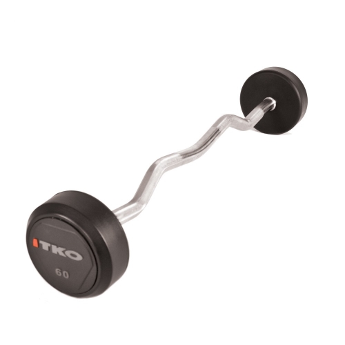 TKO 20-110 Urethane Curl Barbell Set