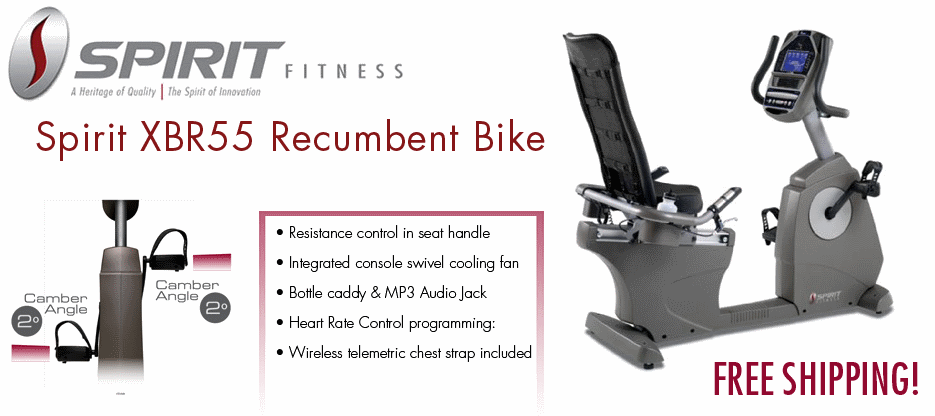 Spirit XBR55 Recumbent Bike