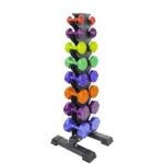 TKO 8 Pair Gummi Bell Set with Rack