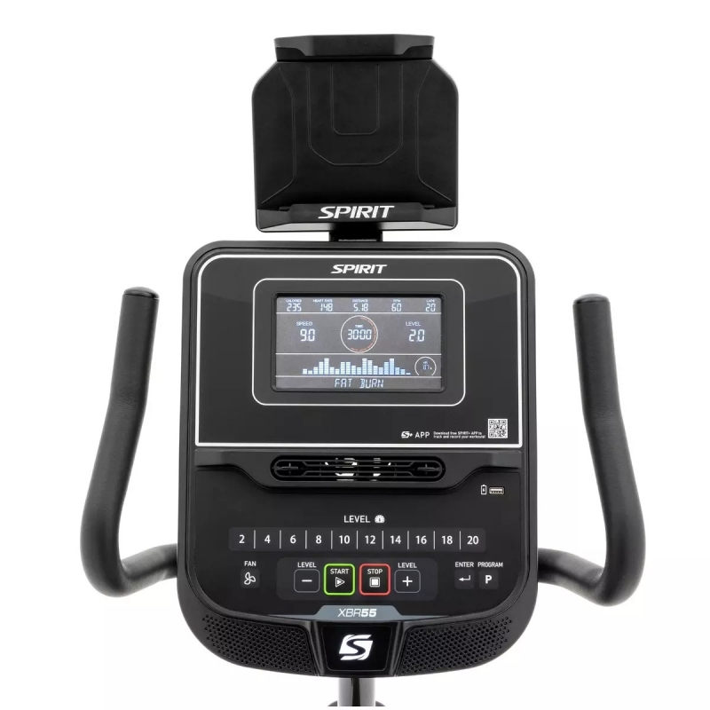 Spirit Fitness XBR55 Recumbent Bike Display