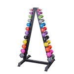 Body-Solid GDR24-VPACK Rack & 12 Vinyl Dumbbells
