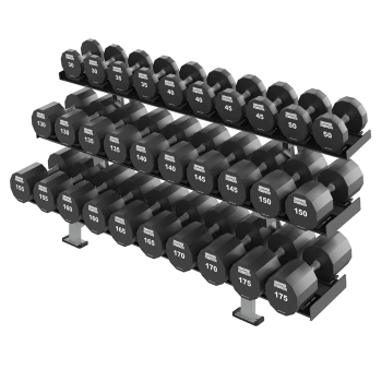 Hammer Strength 12-Sided Urethane Dumbbells 105-125lb