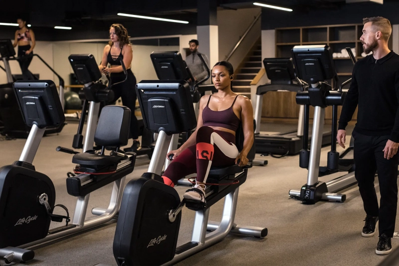 Life Fitness Club Series Plus Recumbent Lifecycle Bike