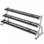 Life Fitness 3-Tier Long Saddle Dumbbell Rack