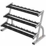 Life Fitness 3-Tier Short Saddle Dumbbell Rack