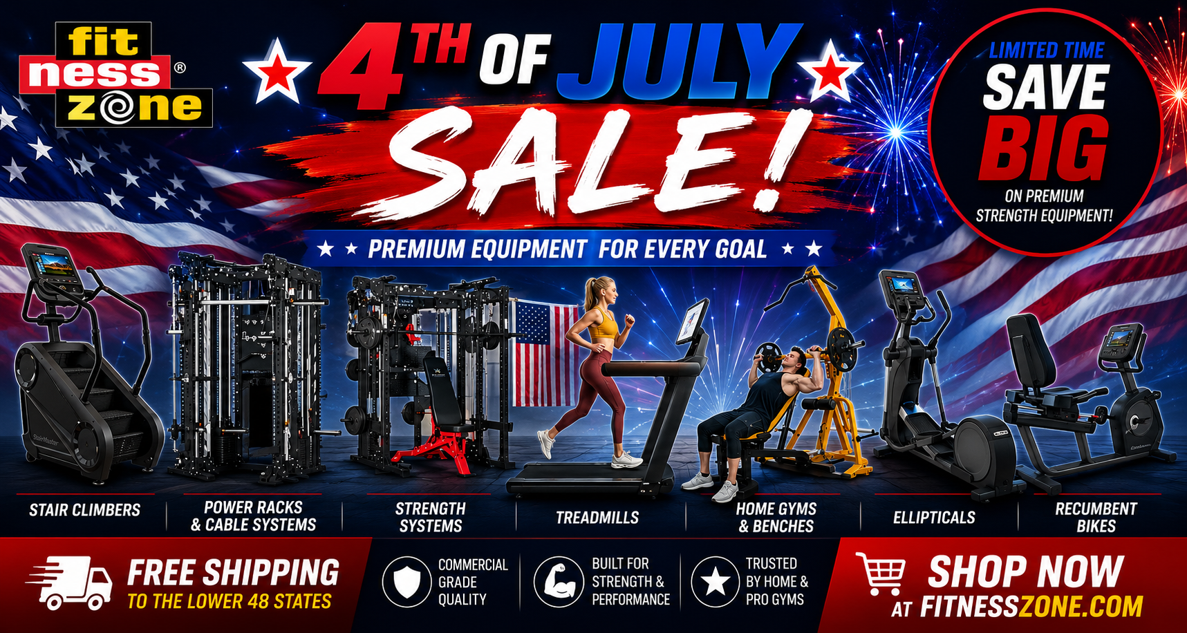 4th of July Sale At FitnessZone!