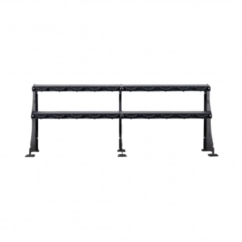 Bolt Fitness Evolution 2 Tier 96 inch Dumbbell Rack with Saddles