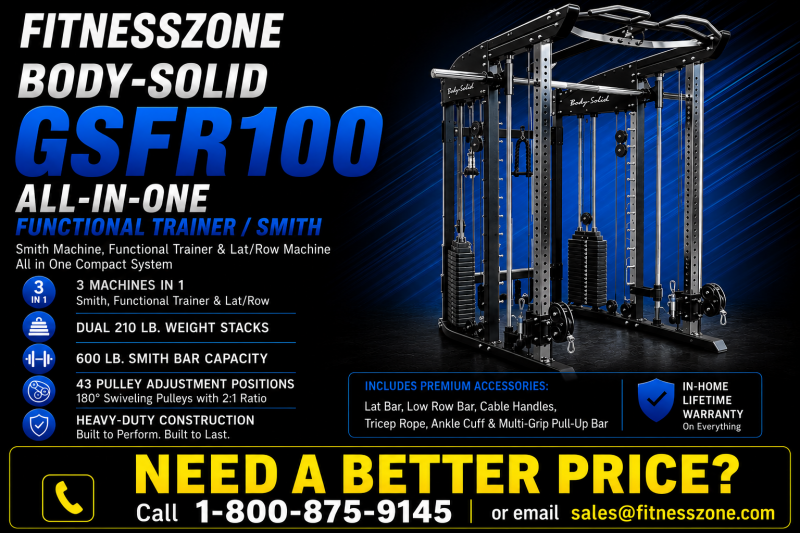 Body-Solid GSFR100 All-in-One Functional Trainer/Smith