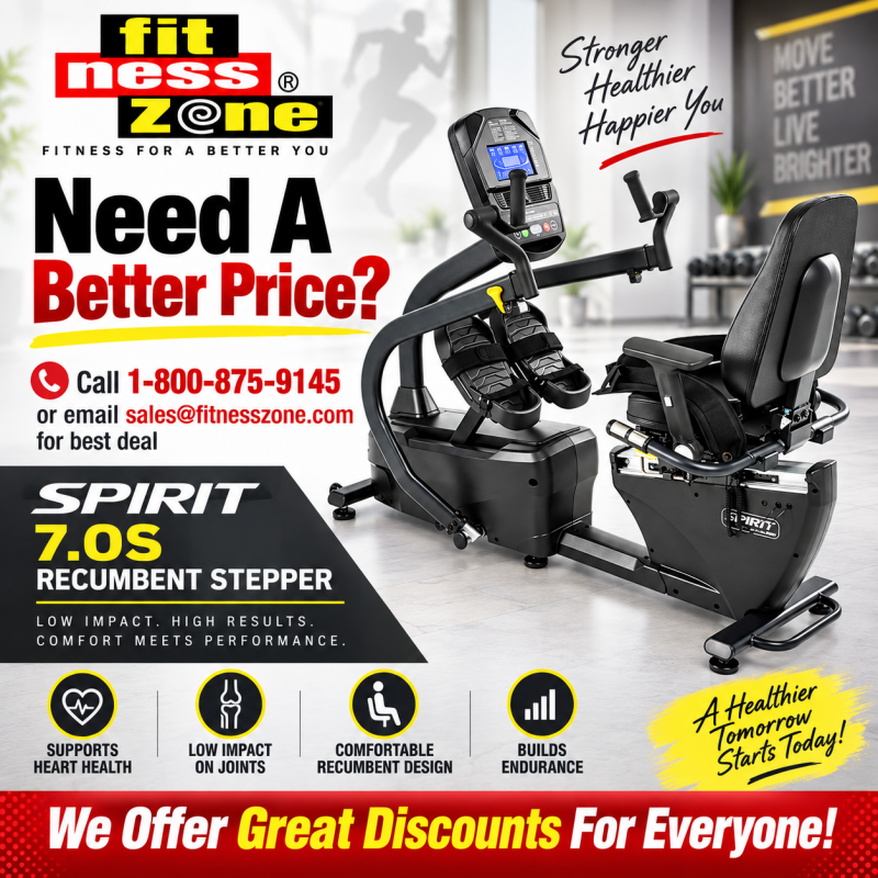 Spirit 7.0S Recumbent Stepper