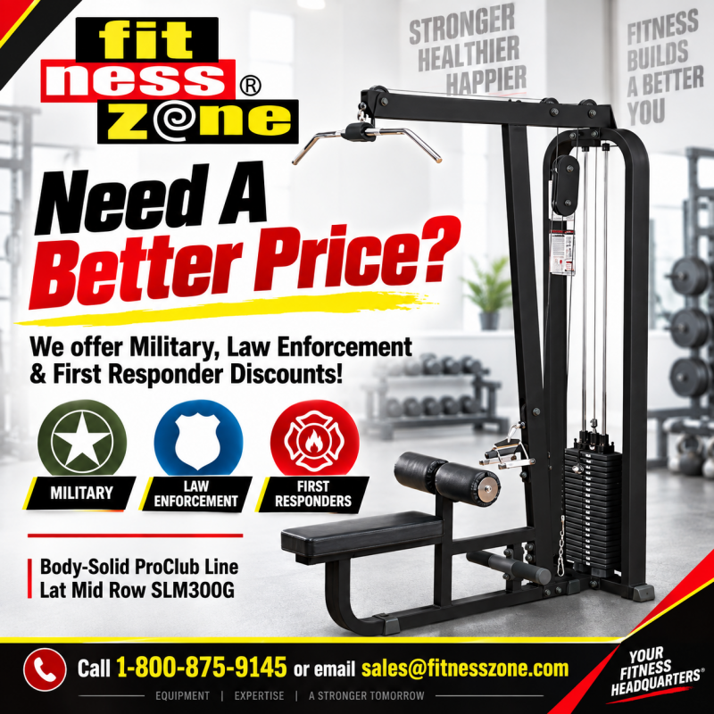 Body Solid SLM300B Pro Clubline Lat Mid Row