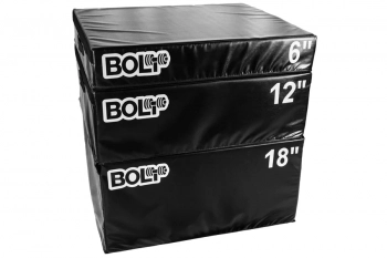 Bolt Fitness Pinnacle Foam 3 Tier Plyo Box Set 6",12",18"