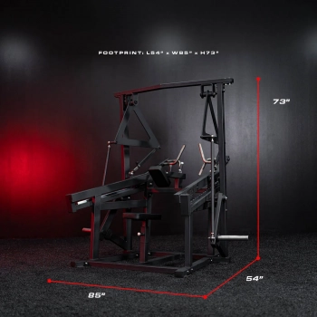 Bolt Fitness Wizard Plate Loaded Rail Seated Mid Row