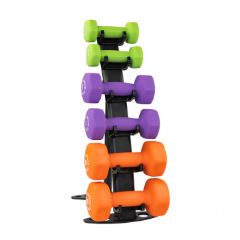 Body Solid GDR10 Vinyl Dumbbell Rack
