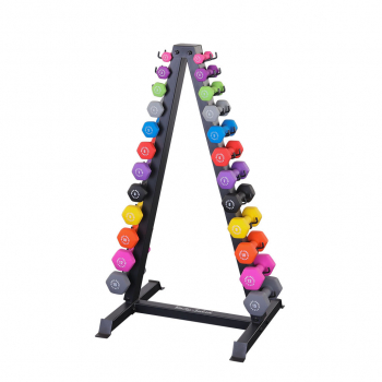 Body Solid GDR24B 12 Pair Vertical Dumbbell Rack