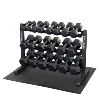 Body Solid GDR363B 3-Tier Horizontal Dumbbell Rack