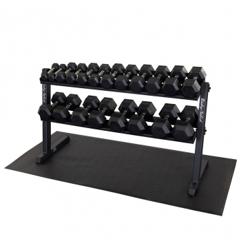 Body Solid GDR60B 2-Tier Horizontal Dumbbell Rack
