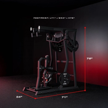 Bolt Fitness Blade Adjustable Plate Loaded Front High Row