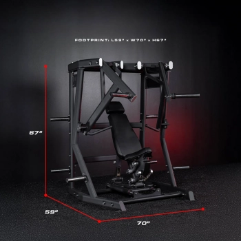 Bolt Fitness Templar Plate Loaded Adjustable Seated Decline Chest Press