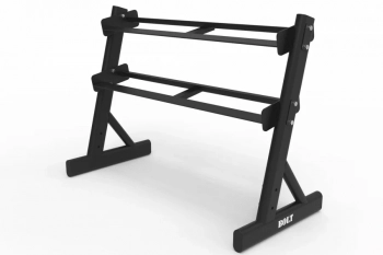 Bolt Fitness Scout 2 Tier Dumbbell Rack with 48 inch Shevles