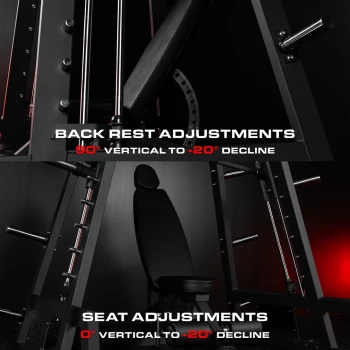 Bolt Fitness Loki Multi Adjustment Plate Loaded Self Spotting Incline to Shoulder Press Combo