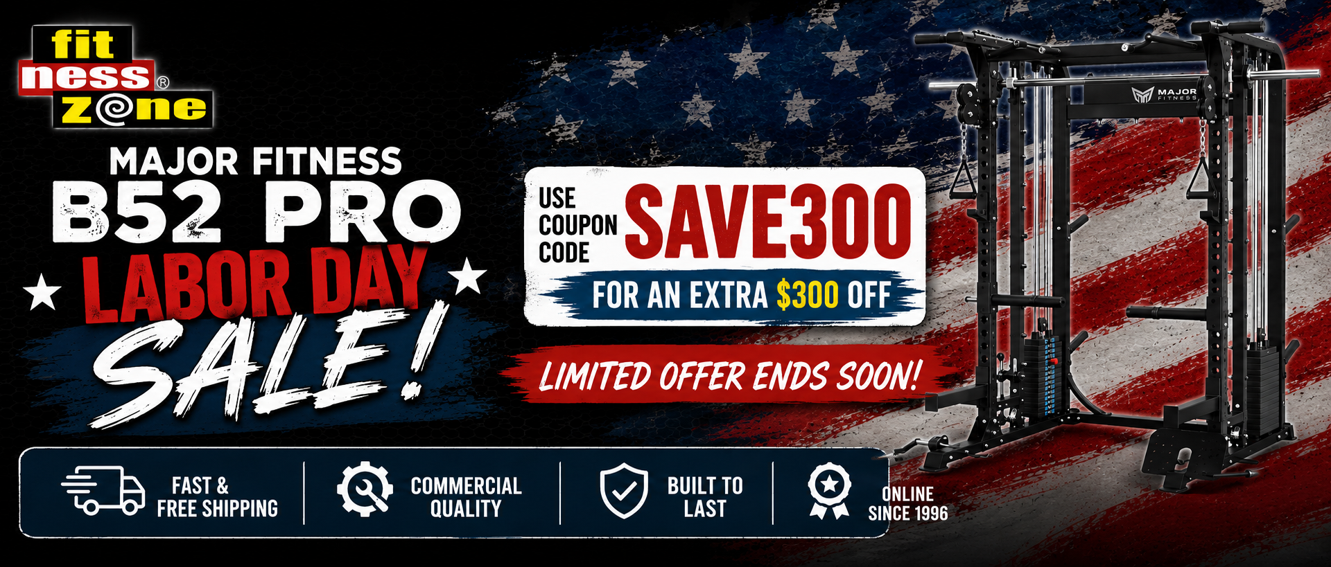 Major Fitness Labor Day Sale!