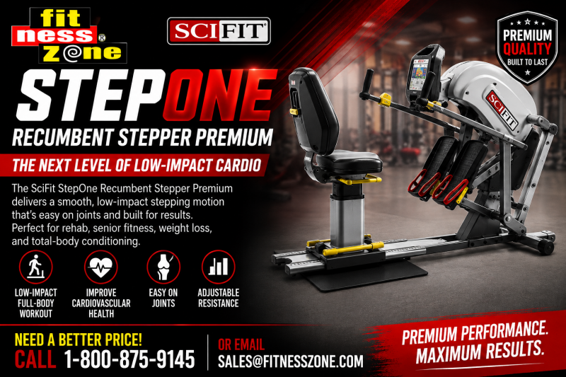 SciFit StepOne Recumbent Stepper Premium