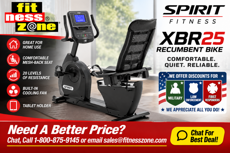 Spirit XBR25 Recumbent Bike