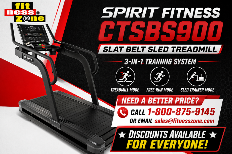 Spirit Fitness CTSBS900 Slat Belt Sled Treadmill