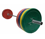 VTX 230lb Colored Bumper Plate Weight Set OSS-275SBP
