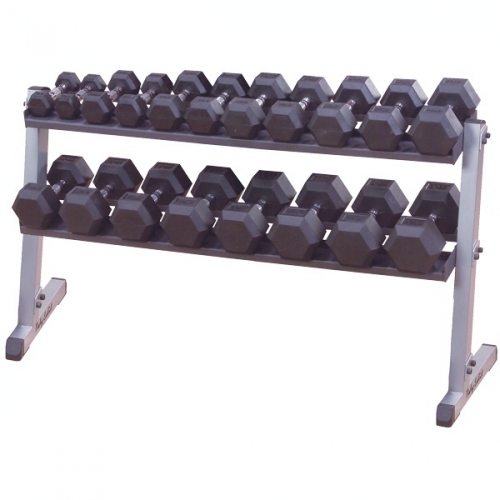 Body Solid 2 Tier Horizontal Dumbbell Rack GDR60