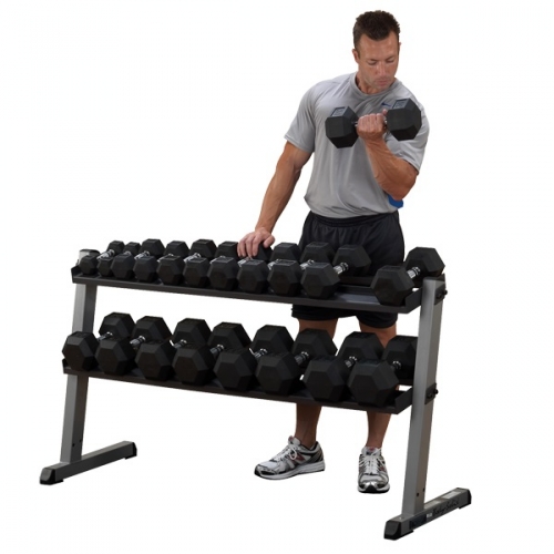 Body Solid 2 Tier Horizontal Dumbbell Rack GDR60