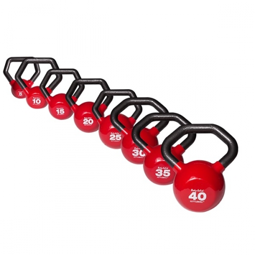 Body-Solid Vinyl Dipped Kettlebell 5-40lb