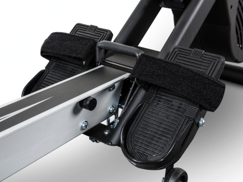 BodyCraft VR200 Rowing Machine Foot Hold Deluxe Pivoting Heel Rest with Quick Adjust Foot Straps Body Craft VR200 Rowing Machine