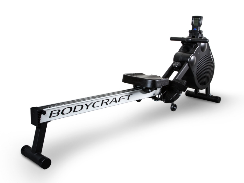 BodyCraft VR200 Rowing Machine Manually Controlled Air and Eddy Current Magnetic Resistance.