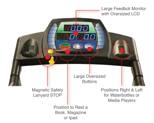 Endurance T50 Cardio Walking Treadmill