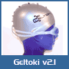 Geltoki 2.1 Silicone Cap & Goggle Set- Silve