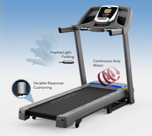 Horizon Folding Treadmill T101-04