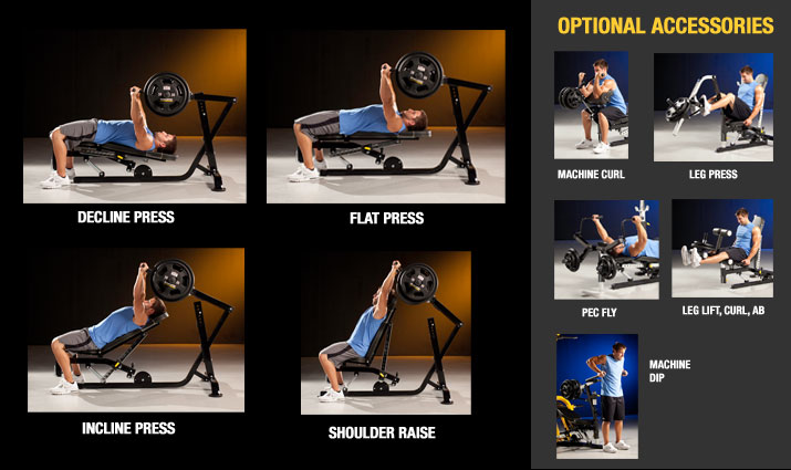 FitnessZone Powertec Workbench Multi Press WBMP16