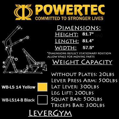 Powertec Workbench Levergym WB-LS16-YB