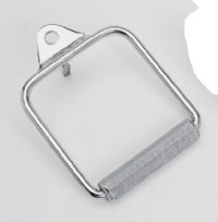 Tri-Grip Single D Crossover Handle W/Fixed Center, Chrome Pair