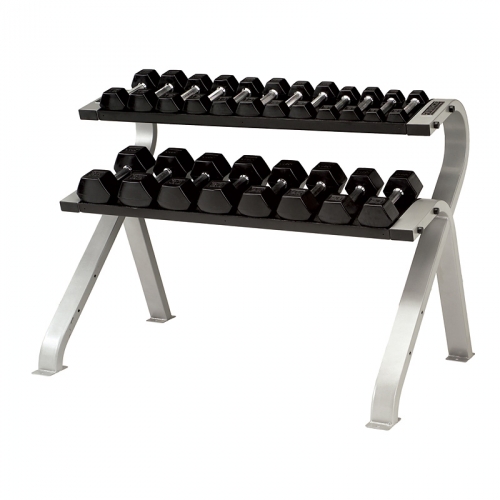 TKO 2-Tier Horizontal Dumbbell Rack