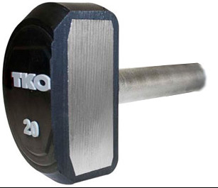 TKO 20-110 Rubber Curl Barbell Set