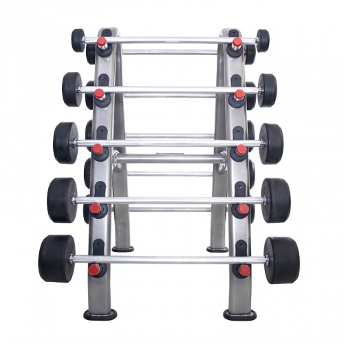 TKO Barbell Rack, Silver Metallic